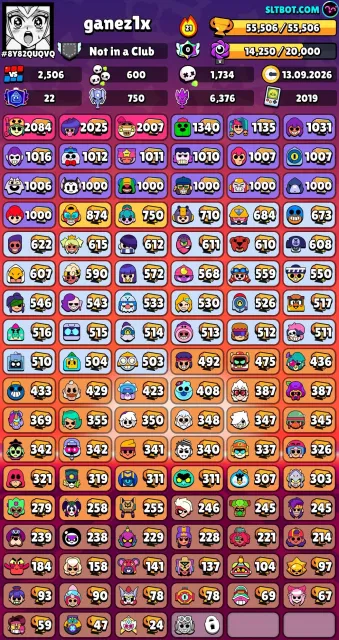 🔥 ПРОДАМ АККАУНТ BRAWL STARS + CLASH ROYALE 🔥, 55506 кубков, 105 бравлеров, 22 праймов