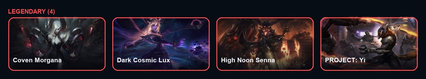 【 Coven Morgana / Dark Cosmic Lux / High Noon Senna / Project: Yi 】 【 Platinum 】, Sale, level 69, champions 98, skins 19, Platinum
