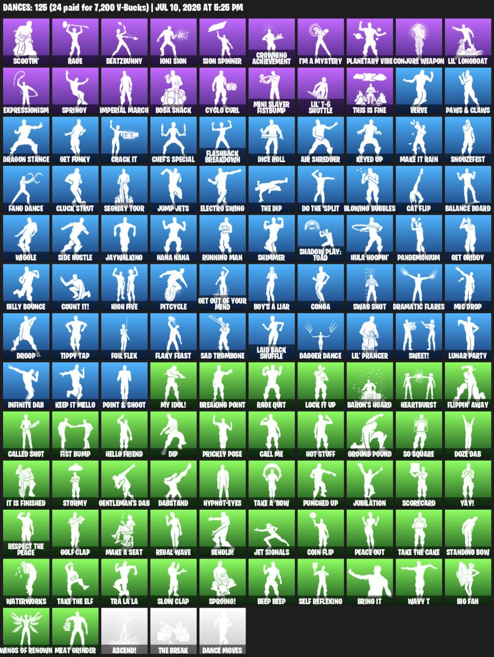 Og accaunt with skins acc from 4season please watch photo, Sale, skins 114