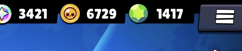 High-value account: 1,417 gems in the balance., trophies 49000, brawlers 104