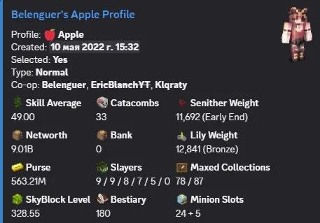 MVP+ / 9B NW / 9 HOTM / 33 CATA / 15 GARDEN / 49 SA / 328 LVL SB / VERY GOOD SLAYERS / MAIL, Sale