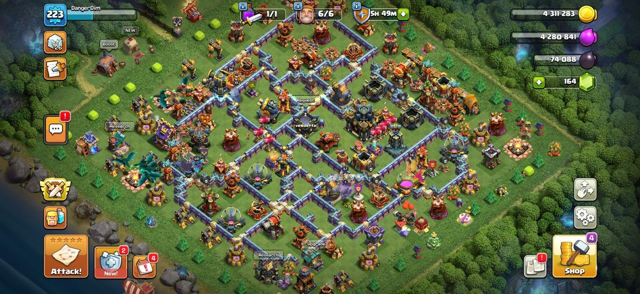 Th 17 Rich Id ✦ Legendary League Queen Skin ✦ 75-86-70-57-45 ✦ 14x Epic Max ✦ 200 Cwl Medals, 17 TH Main Village, 10 TH Builder