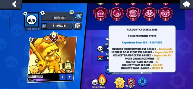 84k 2 new masters 1 3 prime 2018 year 360+ skins 45 11 power many resources 87 hyper, 84448 trophies, 107 brawlers, 50 primes