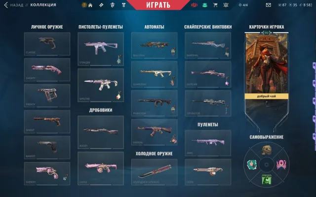 Personal account 59 skins, total donated +-150k points, Sale, Silver 1, Agents: 29, Skins: 59