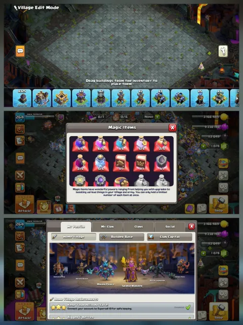 Th 18 Max➤6 hero max➤Legend 2➤Helper Max➤India local➤12 EPIC MAX 1× 23➤4 scenary➤Bh 10 Max➤, 18 TH Родной Деревни, 10 TH Строителя