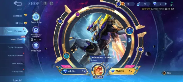 Collector Badang🔥Natalia🔥deluxe 19 skin gara vale epic zilong nana moskov roger🔥emblem max, Sale, Rank: Mythic, Level: 69, Winrate: 49%, Heroes: 112, Skins: 180
