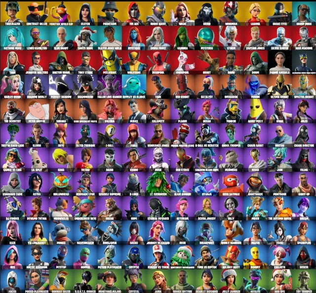 ✅COMPTE PERSONNEL FORTNITE 💎156 SKINS💎153 PIQUES💎MINTY💎BEAUCOUP DE SKINS PAYANTS💎EMAIL D'ORIGINE✅, Vente, skins 156