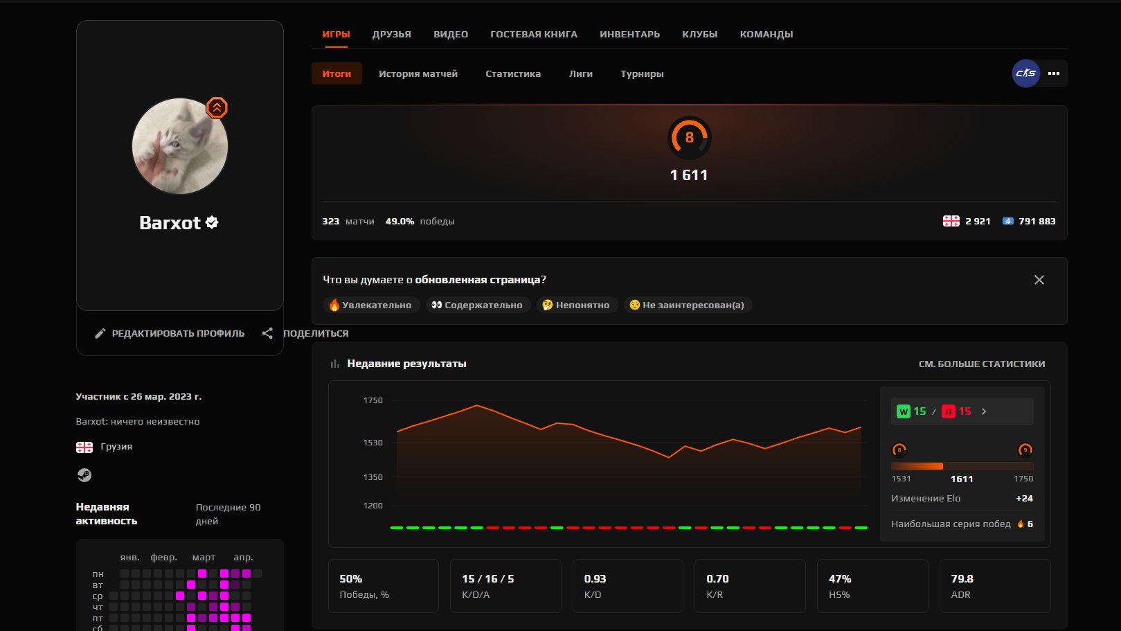🎮 Rental for playing on the Faceit platform ✔️ The accou, Rent, Empty, No PRIME, FACEIT, With registration: Yes