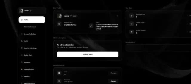 I am selling an account, Sale, All account data