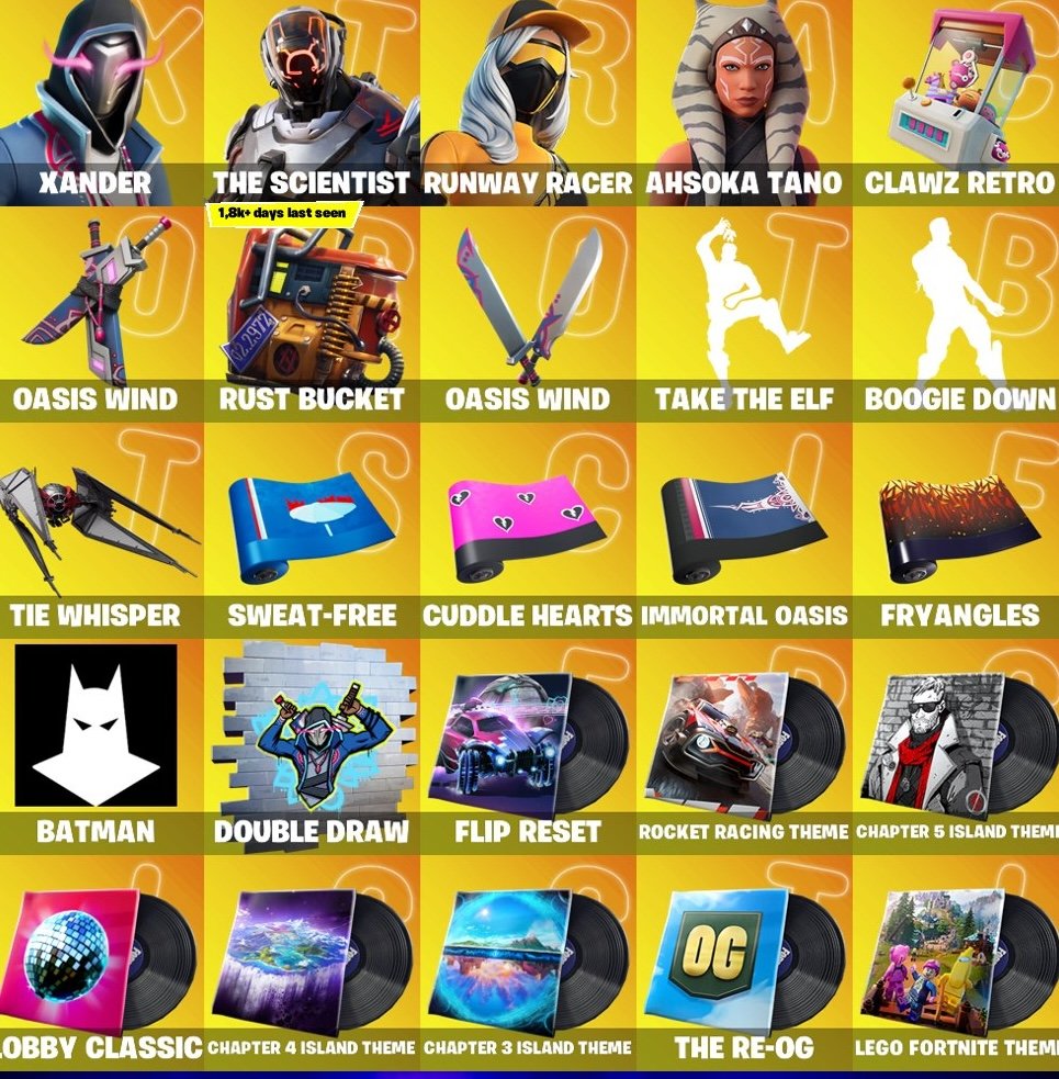 Instant • FN (All Platforms) • 202 skins + 1250 VB • Ahsoka Tano • Take the Elf • Spider-Man, Sale, skins 202