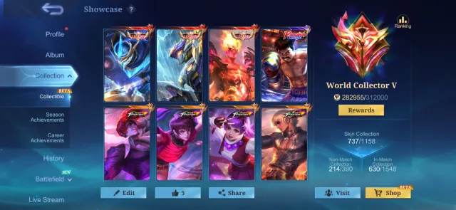 💫❤️SALE OF A FAT WORLD COLLECTOR WITH MAIN PACK AND 5 LEGENDARIES 20K GAMES+TP💫❤️