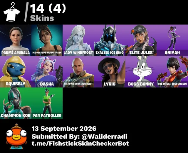 🔥 [PC] 16 Skins | Exalted Ice King | Yuki Yubari | Elite Jules | 25 Wins | 100 V-Bucks, Продажа, скины 14