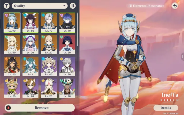 SELLING URGENTLY!! 🎼.. Ineffa., Columbina+sign., Neuvilette., Focalors., Hydro Archon!!, Any platform, Email linked, Lumine, Levelled up, AR 55