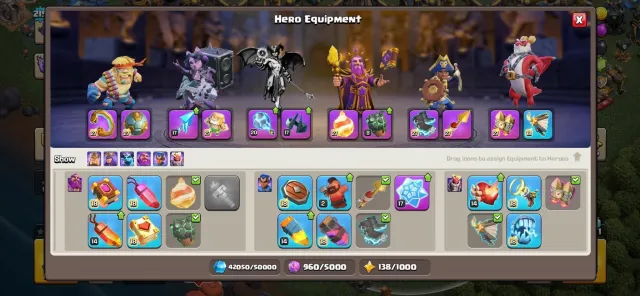 Th18➤good profile➤8 epic max➤5 hero max➤Local Vn➤good equipment➤cheap deal➤, 18 TH Родной Деревни, 10 TH Строителя