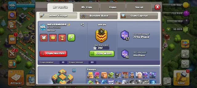 · ✧ ✦ 💎 ✦ ✧ · 14TH︱Hero's: 55/67/32/41/25︱5 Builders︱11 Epic Equip︱10K+ Gems︱1.4K+ CWL · ✧ ✦ 💎 ✦ ✧ ·, 14 TH Native Village, 5 TH Builder