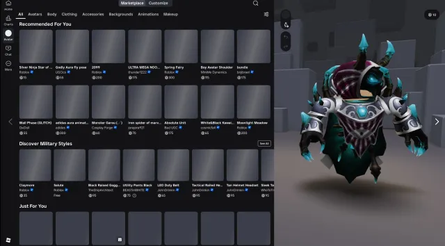 🎮Roblox account with expensive Korblox and a ton of accessories | Full access after purchase💎, Sale, Voice chat: No