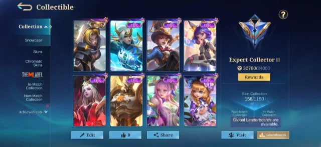 Epic nana💥freya💥kagura💥clint💥akai💥vexana💥uranus💥harley💥grock💥emblem max, Продажа, Ранг: Эпик, Уровень: 57, Процент побед: 55%, Герои: 100, Облики: 158