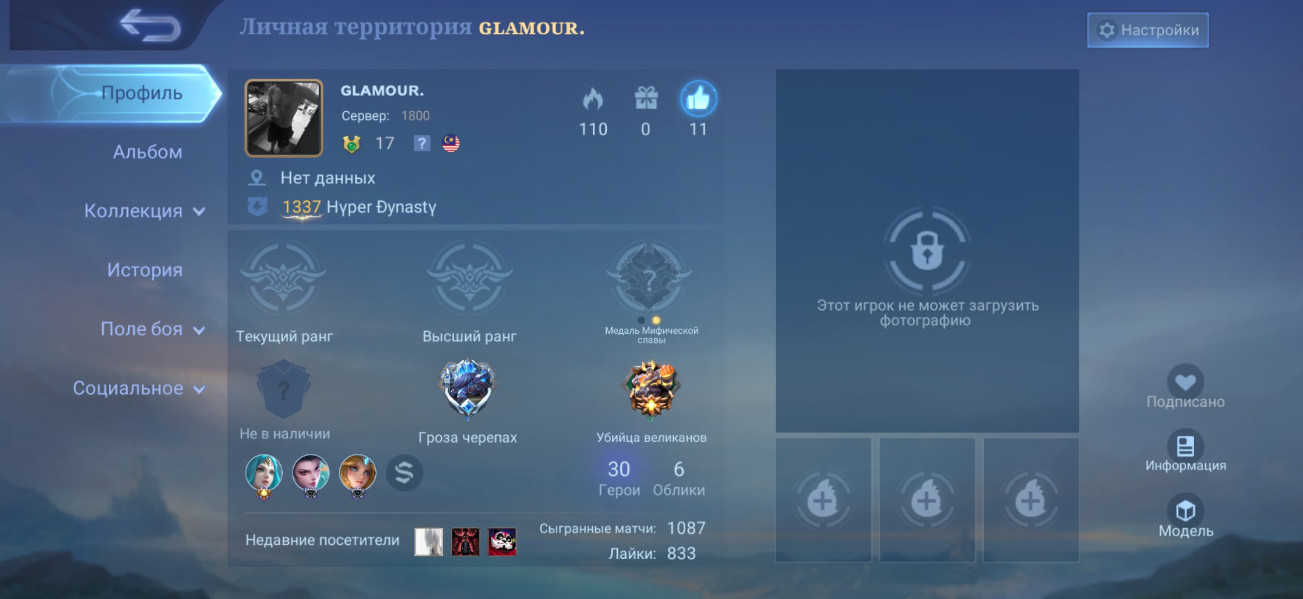 ✅ TWIN ACCOUNT | 100% VICTORIES | 1800 SERVERS, UNLIMITED BOTS IN ORDINARY, Sale, Rank: Unranked, Level: 17, Winrate: 100%, Heroes: 30, Skins: 6