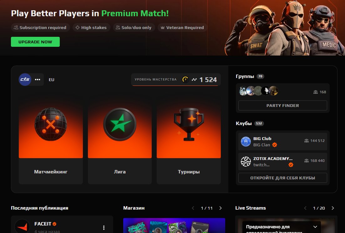🌸CS PRIME🌸FACEIT 7 LVL 1500Elo+🌸 INV 1K+, Sale, Available, Yes PRIME, FACEIT, 1524 ELO, With registration: Yes