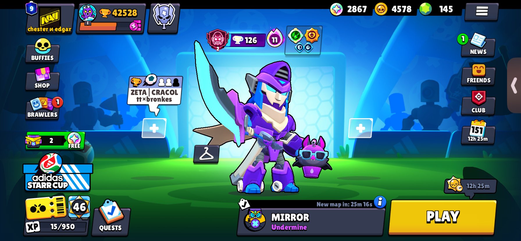 Very nice account to all players, trophies 42528, brawlers 104, primes 9