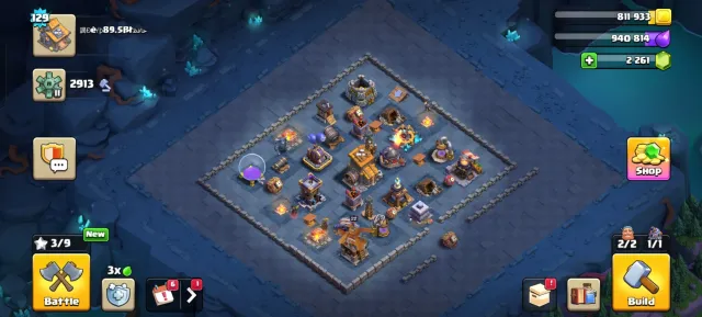 🟥⬛🛑TH 13🛑⚫XP 129🛑⚫Heroes: King 67 / Queen 56 / Warden 36 / Champion 28 / Pet 11🛑⬛🟥, 13 TH Home Village, 10 TH Builder Base