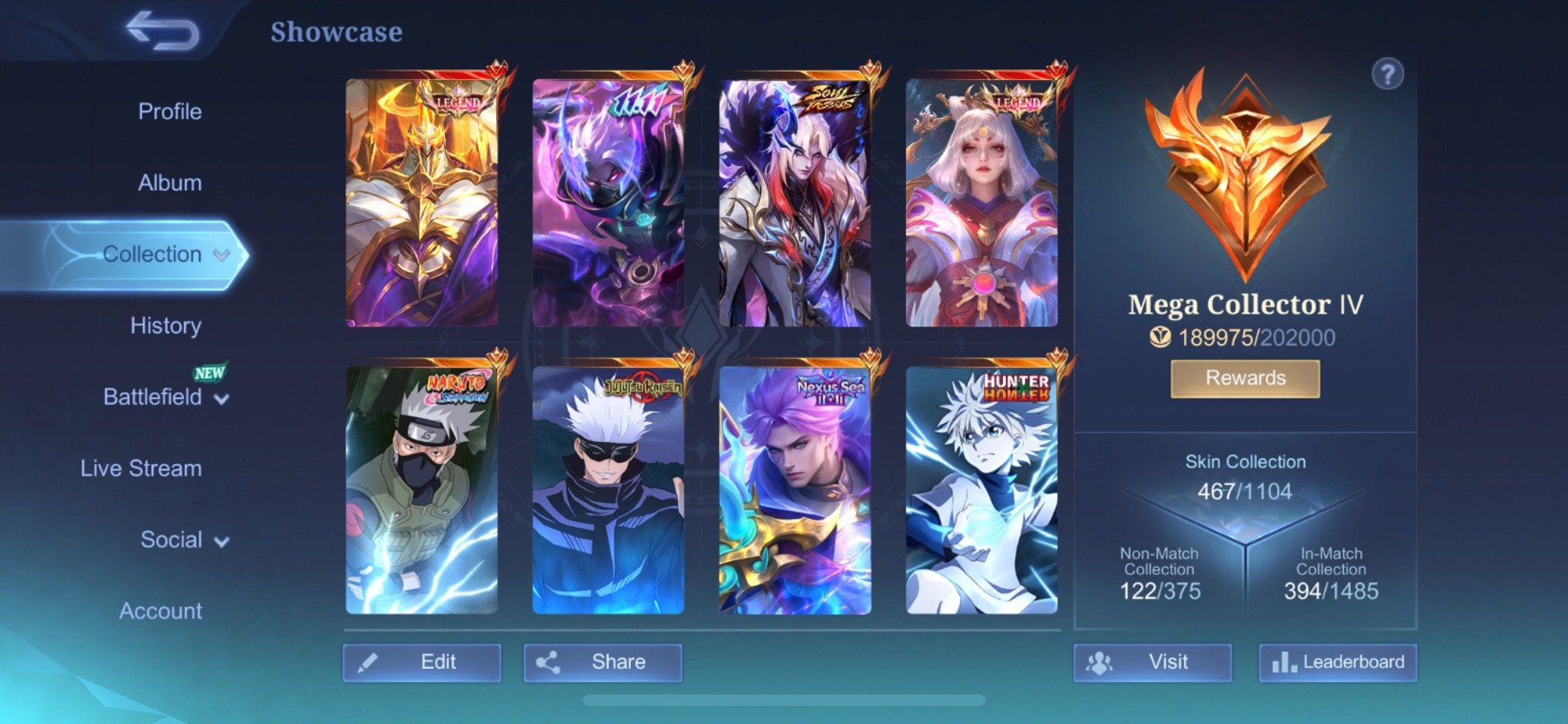 ‼️🤯Selling a Mega Collector IV Account with a Huge Number of Event Skins | Premium Account‼️🤯, Sale, Rank: Epic, Level: 91, Winrate: 51%, Heroes: 128, Skins: 467