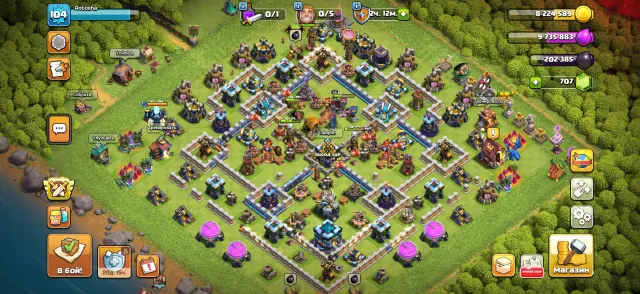 Good account for starting, 13 Town Hall of the Home Village, 7 Builder Hall