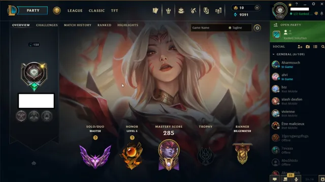 Full Recovery Info + Original Email, Sale, level 120, champions 160, skins 83, Master