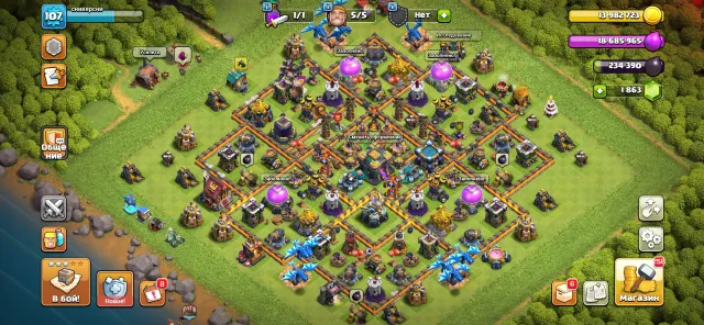✅✅FULL 97%✅✅AUTO DELIVERY✅✅HEROES 42/41/31/15/6✅✅14TH✅✅SKINS✅✅1863💎✅✅, 14 TH Home Village, 8 TH Builder Base