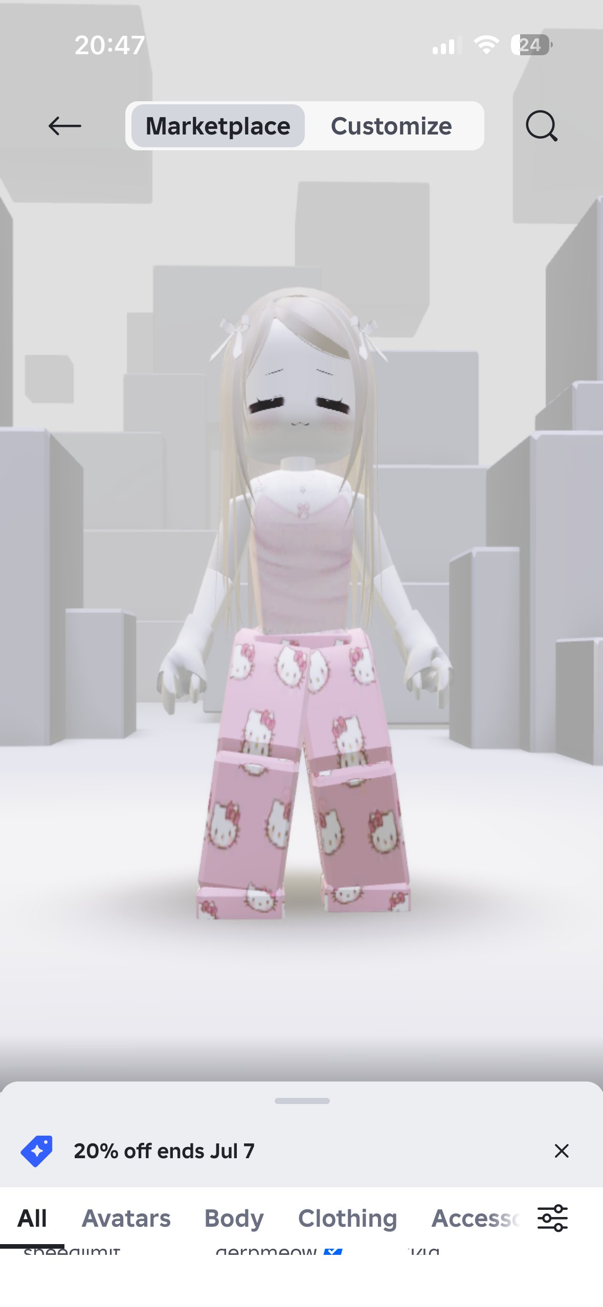 Roblox Account | MM2 Prestige V Level 85 | Aesthetic Hello Kitty Skin + Coin Effects, Sale, Voice chat: Yes