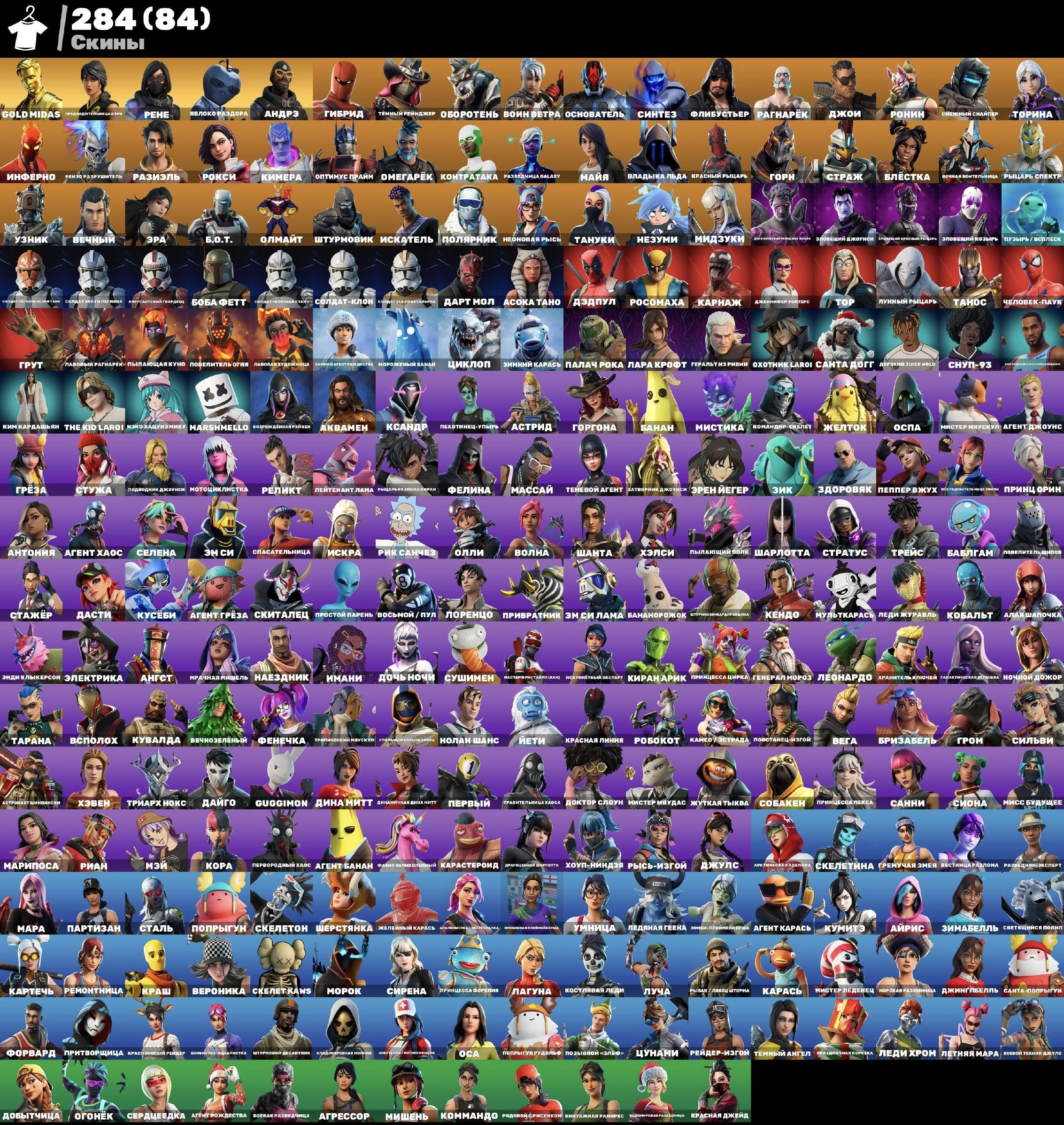 🛡️GOOD ACCOUNT❤️ 2018 reg., Sale, skins 284