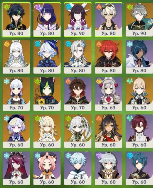 Personal account in Genshin + HSR and ZZZ (25 leg in Genshin) 80 leg in total check description., Any platform, Email linked, Lumine, Levelled up, AR 56