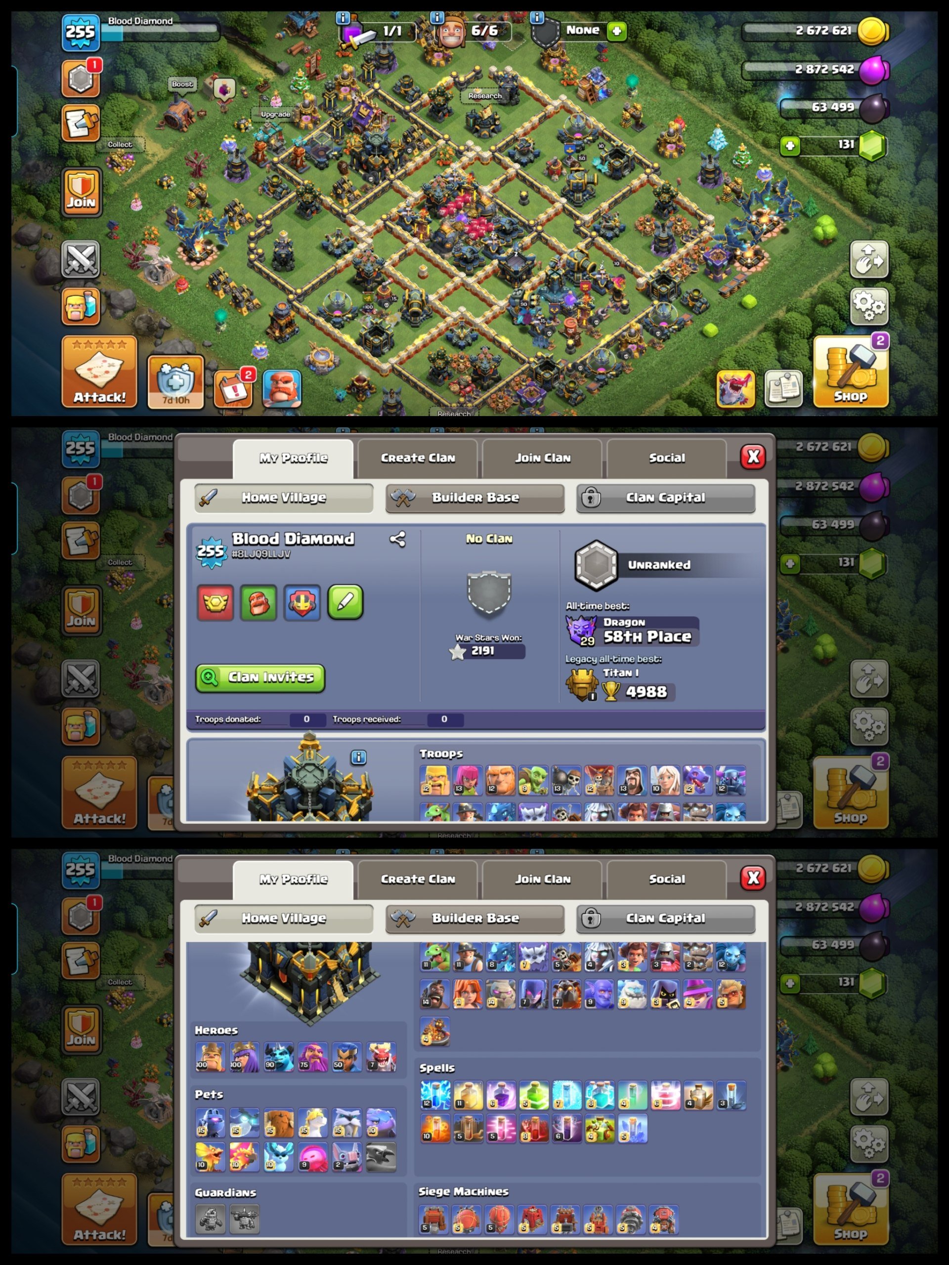 Full Max Th17 - 15x EPIC & [SB,FA,LP,FB,EB] MAX EQ. - [L.A. MAXED ] -[Dragon Statue] - B.H. Near Max, 17 TH Main Village, 10 TH Builder