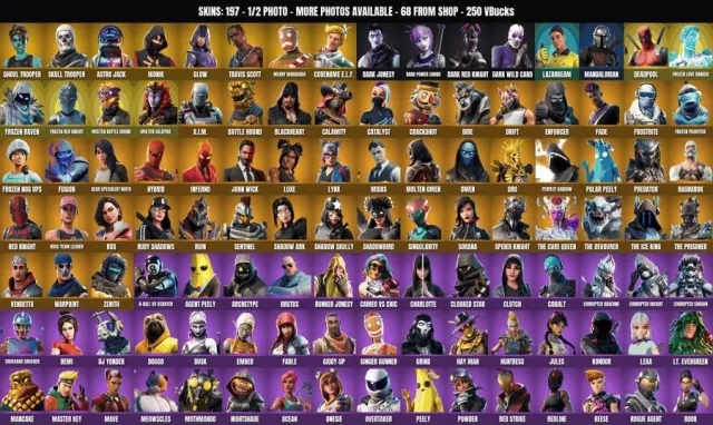 [PC/PSN] 197 sk🔥İskelet🔥Piyade-ölü🔥IKONIK🔥Travis Scott🔥Karamel kazma🔥«Astro», Satış, skinler 197