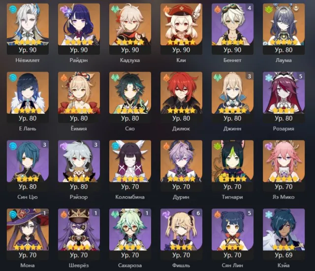 Genshin Account(57) + HSR(70) + ZZZ(48), Any platform, Email linked, Iter, Levelled up, AR 57, Event 20