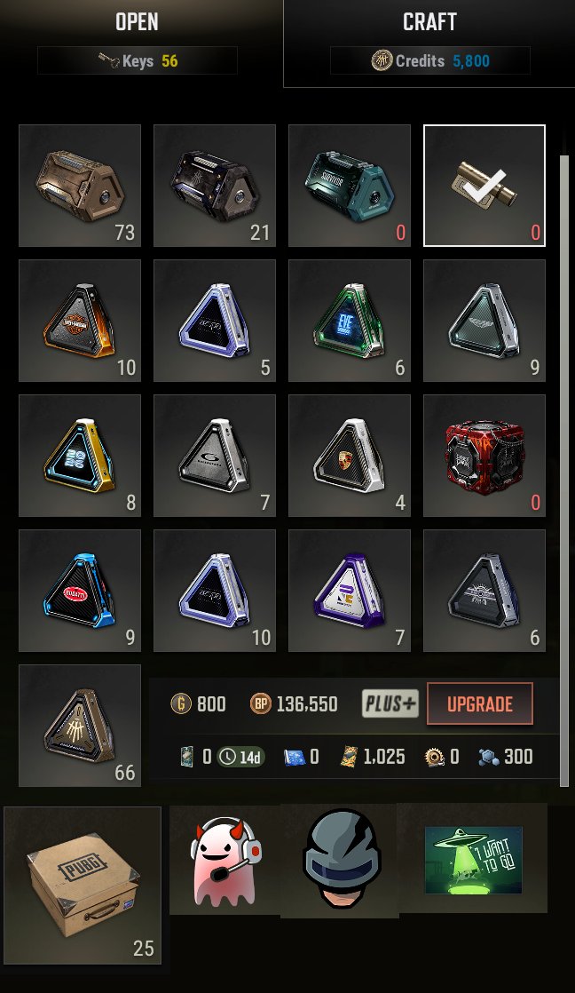 🔥1020 CONTRABAND COUPONS🔥265+ CRATES🔥130,000 BP + 700+ G-COIN💥CLOTHES💥15+ WEAPONS✅AUTODELIVERY✅, No BATTLEGROUNDS Plus