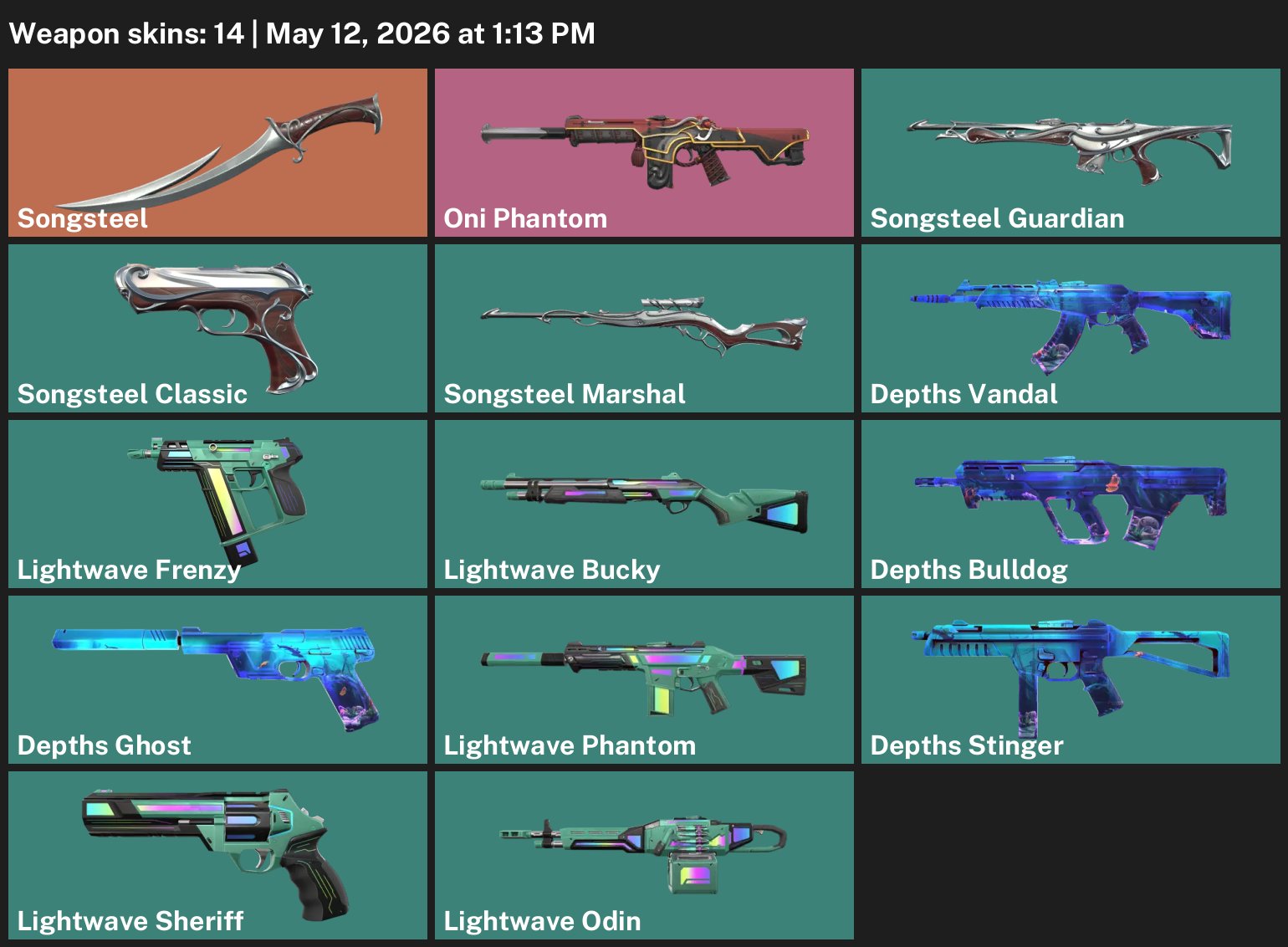 THE PAID KNIFE IS SINGING STEEL. THE PHANTOM ONI, Sale, Ranked unlocked, Agents: 7, Skins: 14