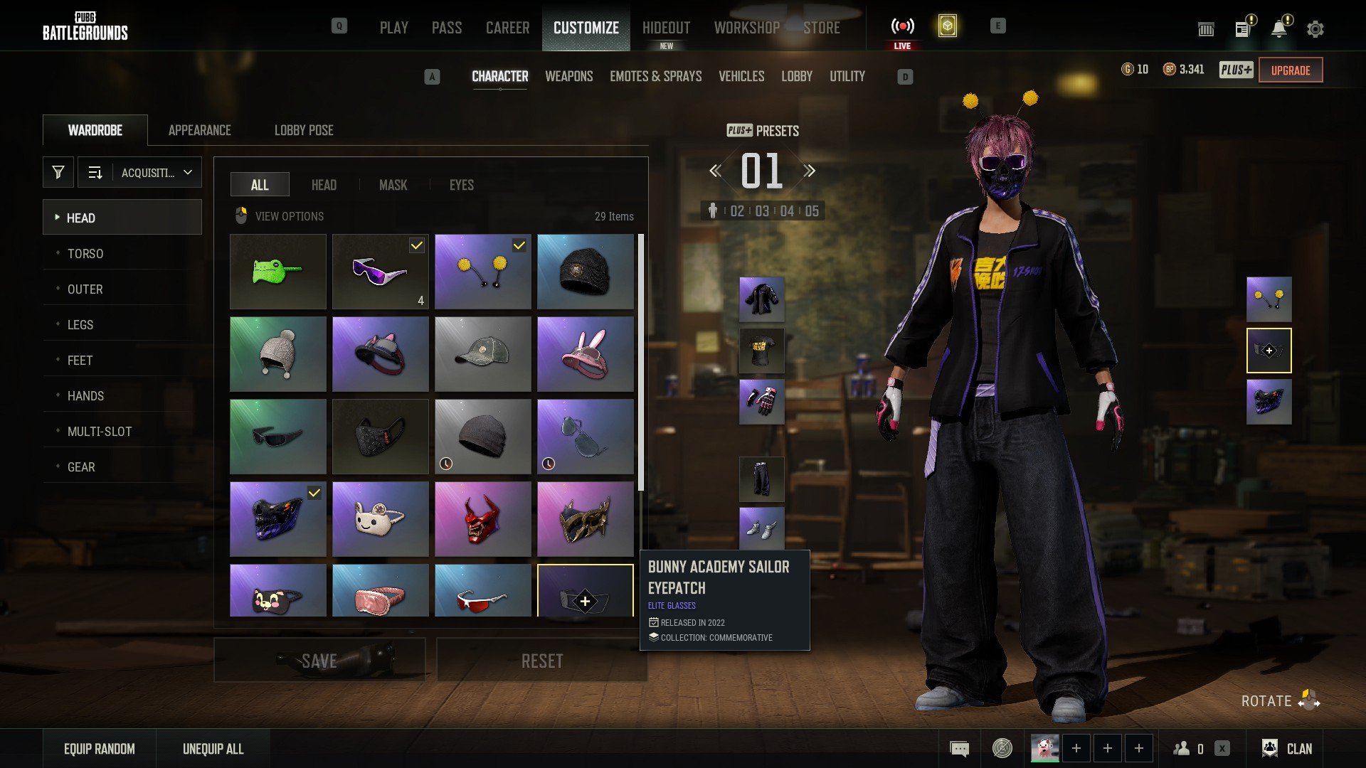 Neon Dream Aug,G-dragon aug,RASH SET + PLAYERUNKNOWN SET, No BATTLEGROUNDS Plus