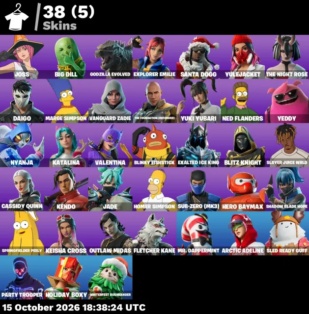 🟣 38 SKINS 🟣 AUTOVERGABE, Verkauf, Skins 38