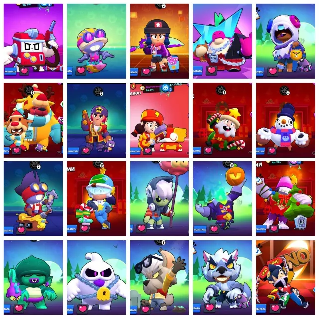 🔥 HEROINE BIBI | 2 OLD BPs | MANY OLD SKINS | 60-11 POWER | SEE DESCRIPTION 🔥, 70000 trophies, 106 brawlers, 40 primes