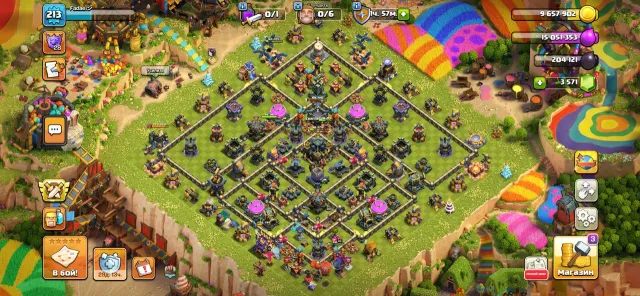 ⚡LVL UP⚡17 TH 213 LVL 🚀15 СКИНОВ💎1 ОФОРМА⭐6 РАБОВ⭐12 ЭПИК СНАРЯГИ✨С ПОЧТОЙ, 17 TH Родной Деревни, 10 TH Строителя