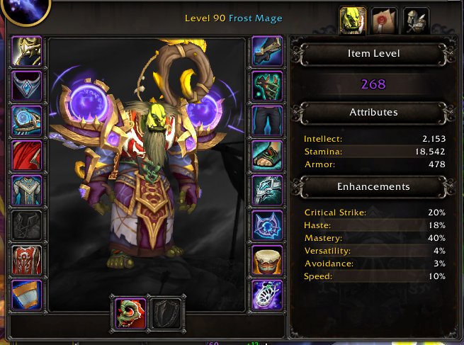 Kazakhstan | World of Warcraft Midnight account | 268 ilvl | Frost Mage, 90 level, Dwarf, Mage