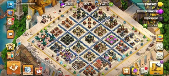 🔥TH 17🔆Great account 🔆 Lvl 171 🔆 9 Hero Skins, 17 TH Родной Деревни, 10 TH Строителя