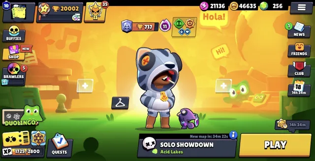 🏆 20000+ TROPHIES 🏆 🌕 5 LEGENDARIES 🌕 💎 256 GEMS 💎 🦸♂️ 59 BRAWLERS 🦸♂️, 20002 trophies, 59 brawlers, 10 primes