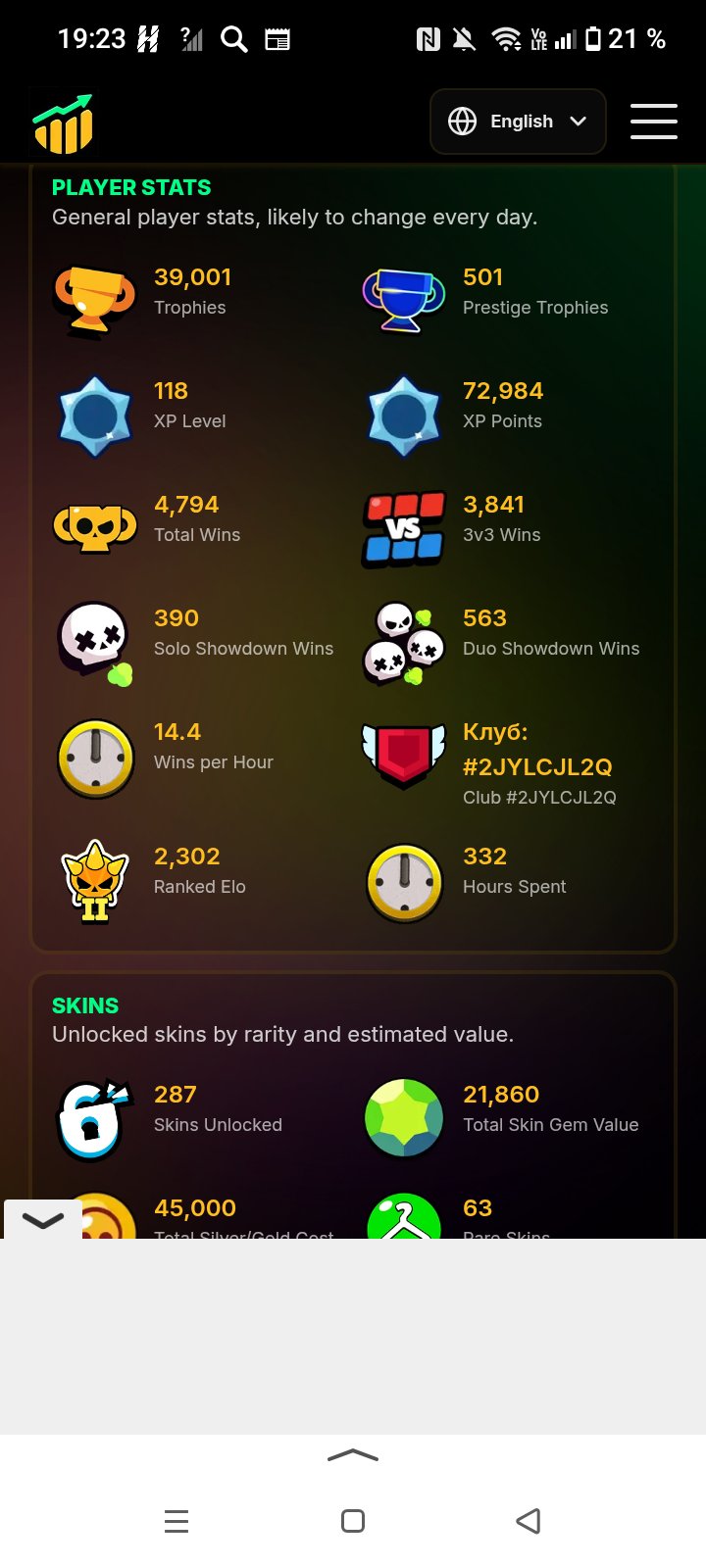 🍀💚🏆Brawl stars🏆💚39,000 Cups💚🍀Nickname change: 60 gems💚, trophies 39000, brawlers 103, primes 12