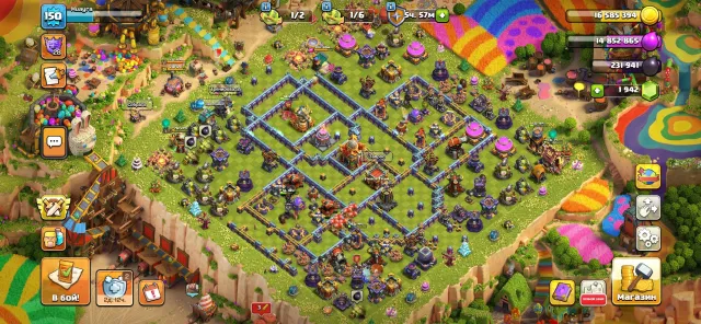 🔮 TH 16 💎150LVL👑ГЕРОИ - 80/81/41/47/33/7 +🏆11510 кубков (CLASH ROYALE) ОТДАЮ С ПОЧТОЙ🔮, 16 TH Родной Деревни, 9 TH Строителя