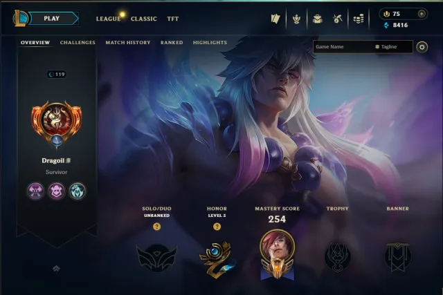 💥 74 SKINS 💥 EUROPE 💥 ULTIMATE SKIN FOR LUX 💥 FULL REBIND 💥 SCREENS IN DESCRIPTION 💥, Sale, level 119, champions 90, skins 74, No rank