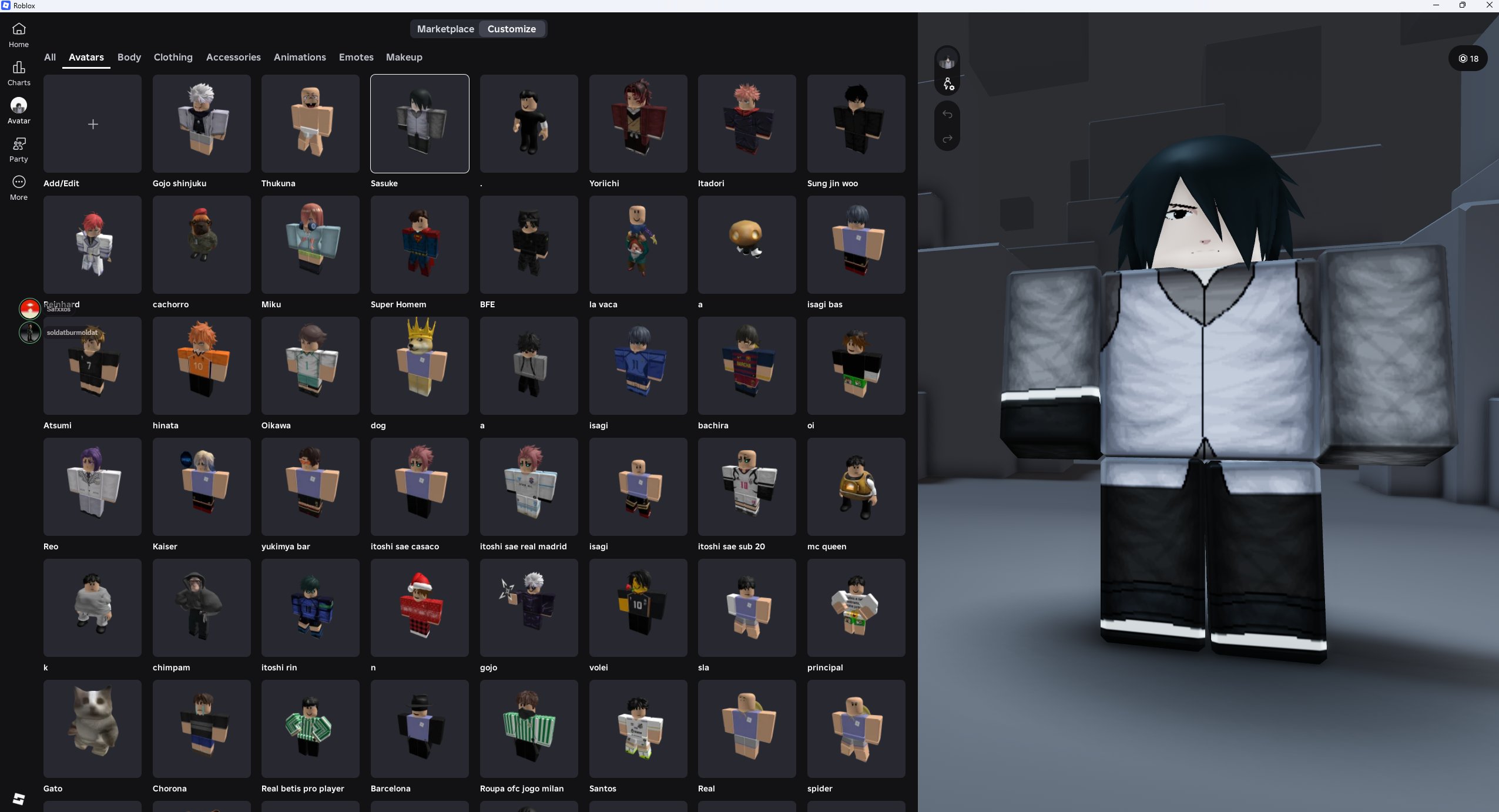 🔥 ROBLOX ACC (55,000+ ROBUX SPENT) | MALE ANIME STYLE | BLOX FRUITS (DARK BLADE + GAMEPASSES!) 🔥, Sale, Voice chat: No