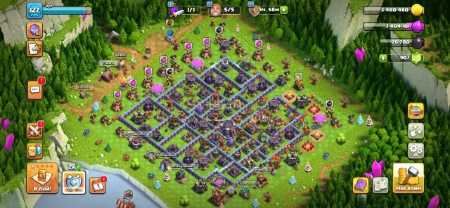 💎FULL 15 TH💎 | 🟨 TOP SKIN ON CHAMP🟨 | 📕TOP MAGIC ITEMS 📕| ⚡️NATIVE EMAIL + 176 CWL MEDALS, 15 TH Native Village, 9 Builder TH