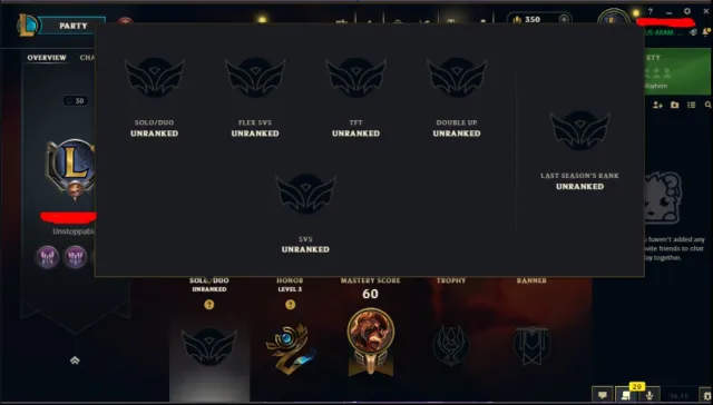 EUNE 🌎 RANKED READY✅350RP✅ 30 LVL 10WIN {Unopened Loot} Unverified, Sale, level 30, champions 11, skins 2, Unranked